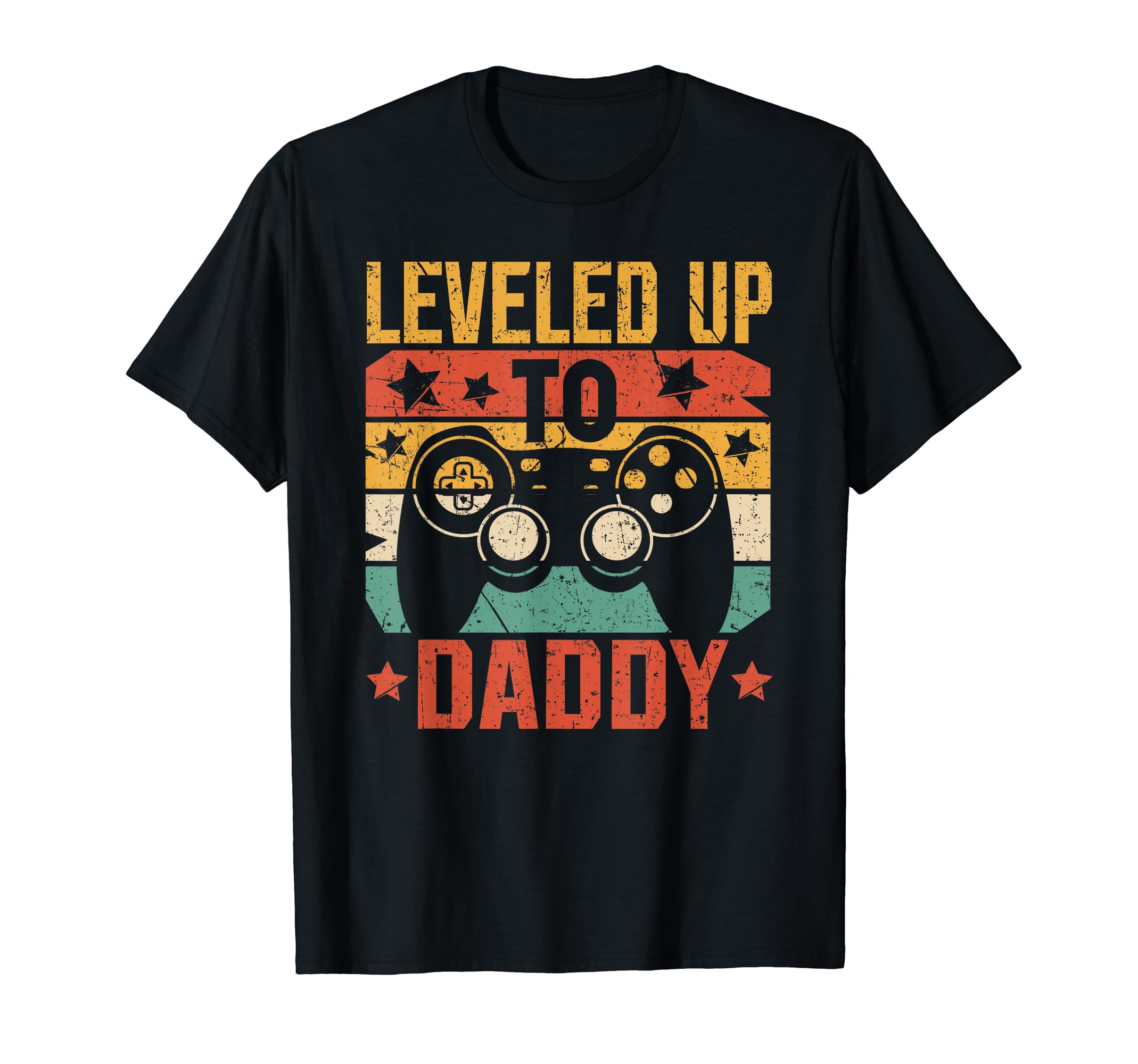 Leveled Up To Daddy 2024 Pregnancy T-Shirt - Fun Novelty Design for Adults - T-Shirt, Sweatshirt, Hoodie