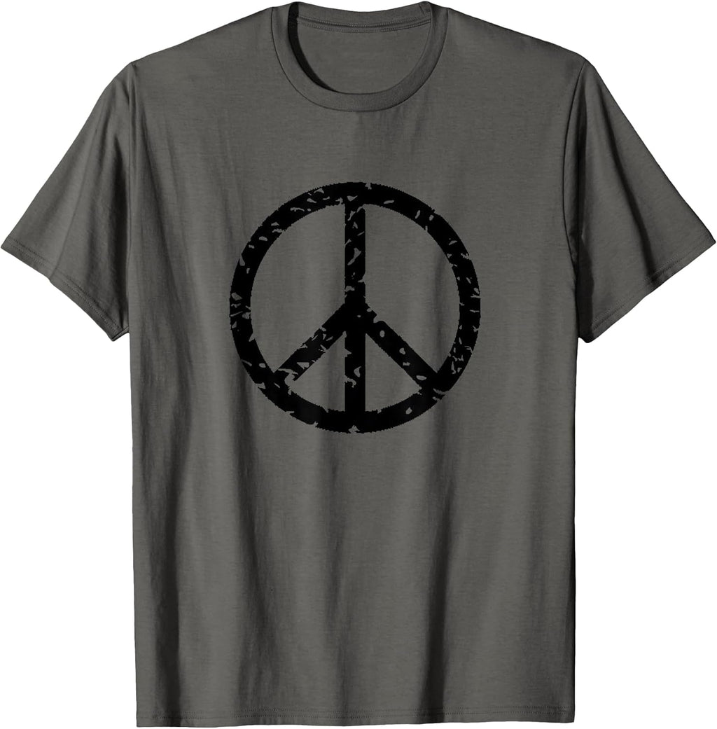 Distressed Vintage Peace Sign Trendy Hippy - Adult & Kids T-Shirts, Sweatshirts & Hoodies apparel design preview 1