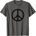 Distressed Vintage Peace Sign Trendy Hippy - Adult & Kids T-Shirts, Sweatshirts & Hoodies apparel design preview 1