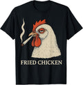 Fried Chicken Smoking Joint Funny Weed Lover Cannabis - Adult & Kids T-Shirts, Sweatshirts & Hoodies apparel design preview 1
