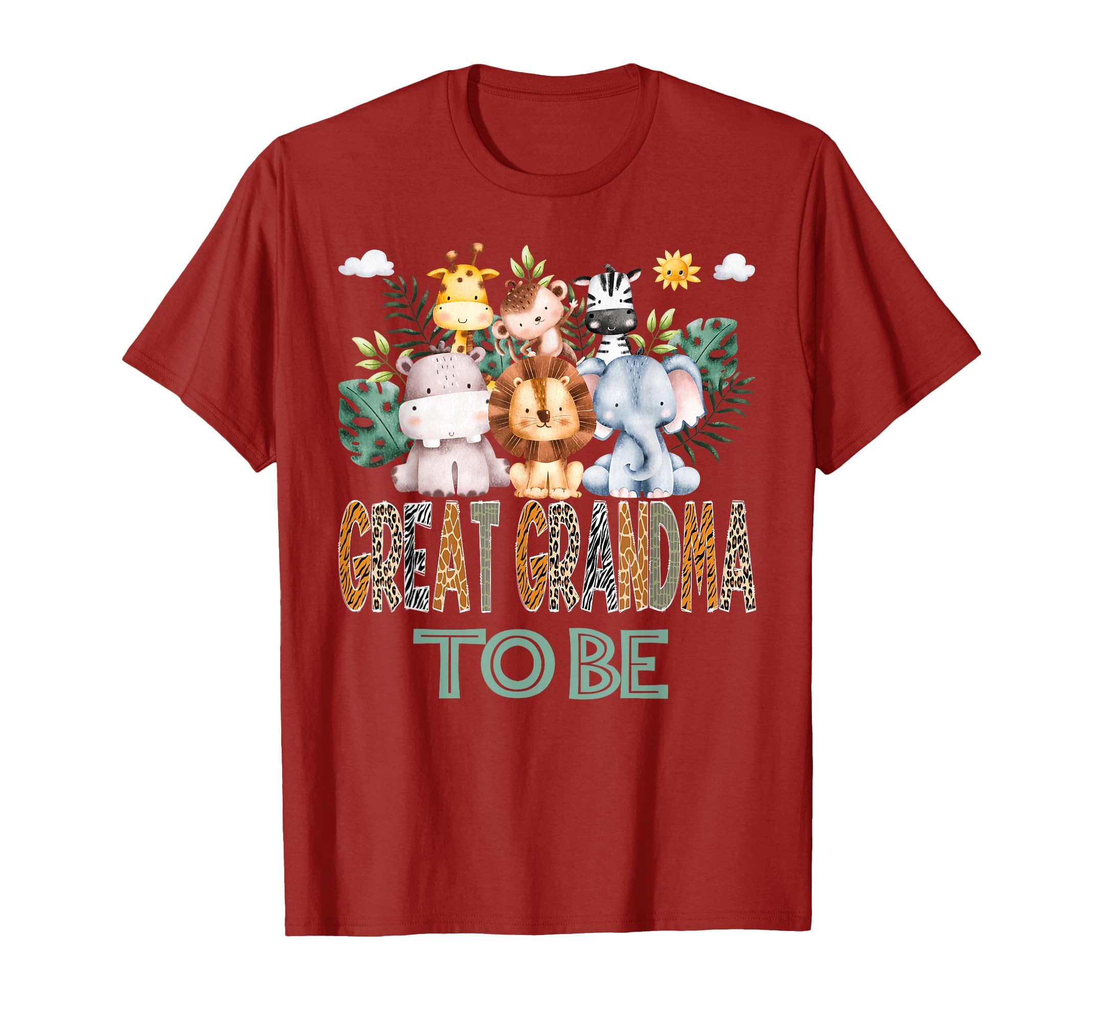 Soon To Be Great Grandma Jungle Animal T-Shirt - Unique Graphic for Adults - T-Shirt, Sweatshirt, Hoodie
