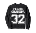 Number 32 Custom Proud Soccer Futbol Sweatshirt - Novelty Apparel Unisex - T-Shirt, Sweatshirt, Hoodie