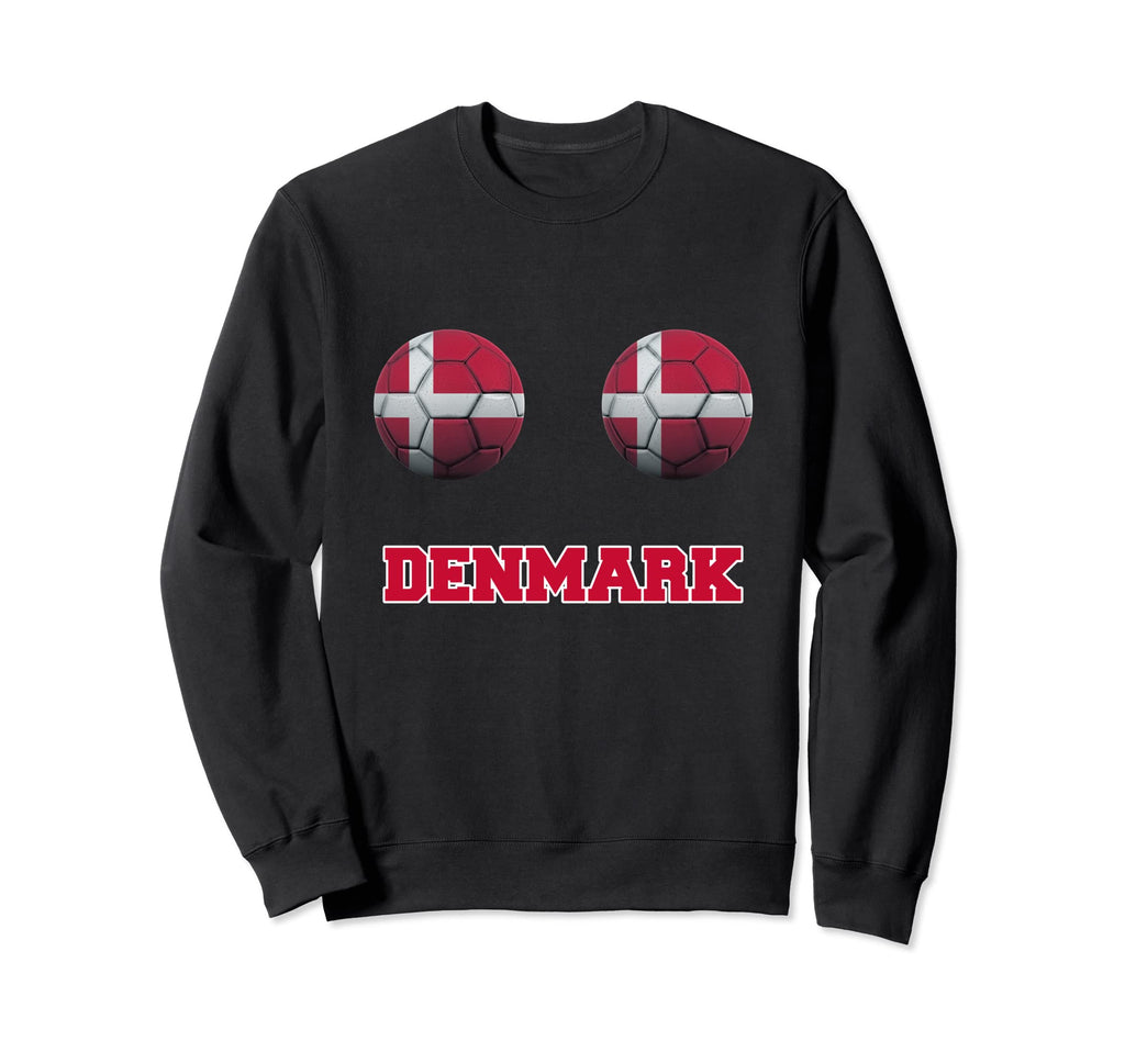 Denmark Soccer Danish Flag Boobs Sweatshirt - Streetwear Style Men Women - T-Shirt, Sweatshirt, Hoodie