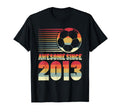 Awesome Since 2013 Soccer 13Th Birthday T-Shirt - Trendy Graphic Men Women - T-Shirt, Sweatshirt, Hoodie