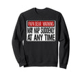Papa Bear May Nap Anytime Funny Sweatshirt - Trendy Graphic Men Women - T-Shirt, Sweatshirt, Hoodie