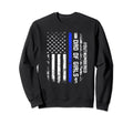 Funny Dad Police Officer Usa Flag Sweatshirt - Trendy Graphic Unisex - T-Shirt, Sweatshirt, Hoodie