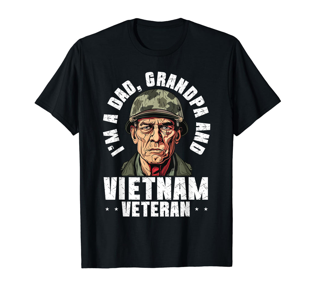 Fathers Day Vietnam Veteran Dad Veteran T-Shirt - Novelty Apparel Unisex - T-Shirt, Sweatshirt, Hoodie