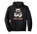 Papa Bear Funny Bears Animal Lover Dad Hoodie - Novelty Apparel Unisex - T-Shirt, Sweatshirt, Hoodie