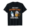Our First Fathers Day Together Dad T-Shirt - Fun Novelty Design for Adults - T-Shirt, Sweatshirt, Hoodie