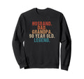 Husband Dad Grandpa 90 Year Old Legend Sweatshirt - Graphic Print Unisex - T-Shirt, Sweatshirt, Hoodie