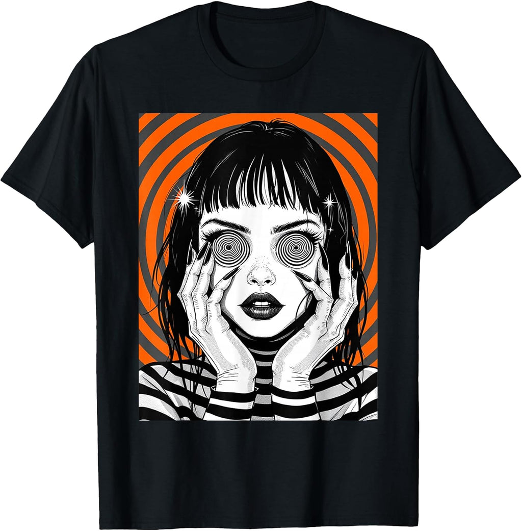 Horror Anime Manga, Aesthetic Japanese Creepy Kawaii - Adult & Kids T-Shirts, Sweatshirts & Hoodies apparel design preview 1