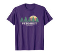 Petoskey Mi Throwback 70S T-Shirt - Casual Everyday Wear Unisex - T-Shirt, Sweatshirt, Hoodie