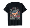 I Like My Motorcycle Dog And Maybe 3 T-Shirt - Minimalist Print Men Women - T-Shirt, Sweatshirt, Hoodie