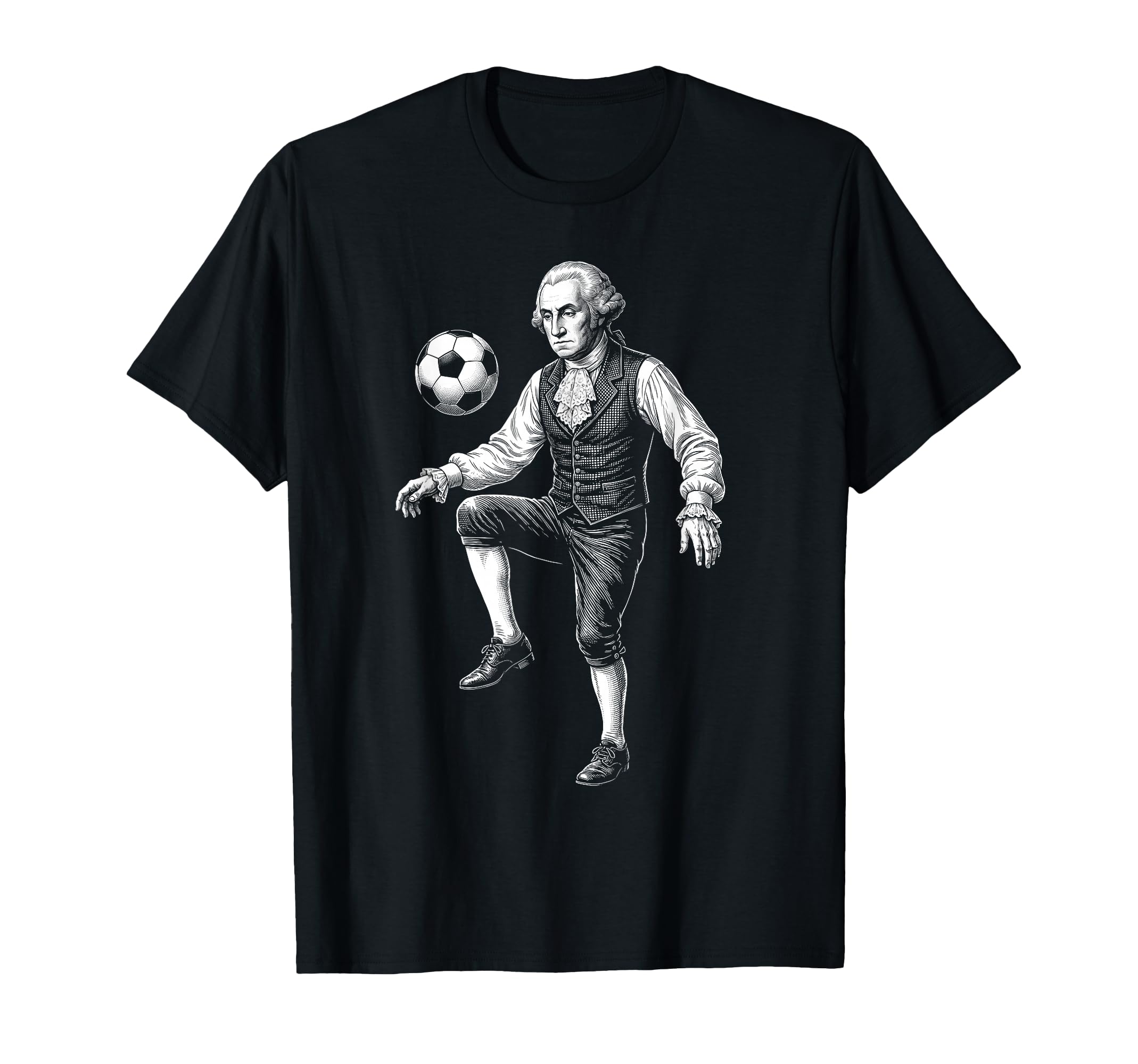 George Washington President Playing T-Shirt - Aesthetic Graphic Men Women - T-Shirt, Sweatshirt, Hoodie