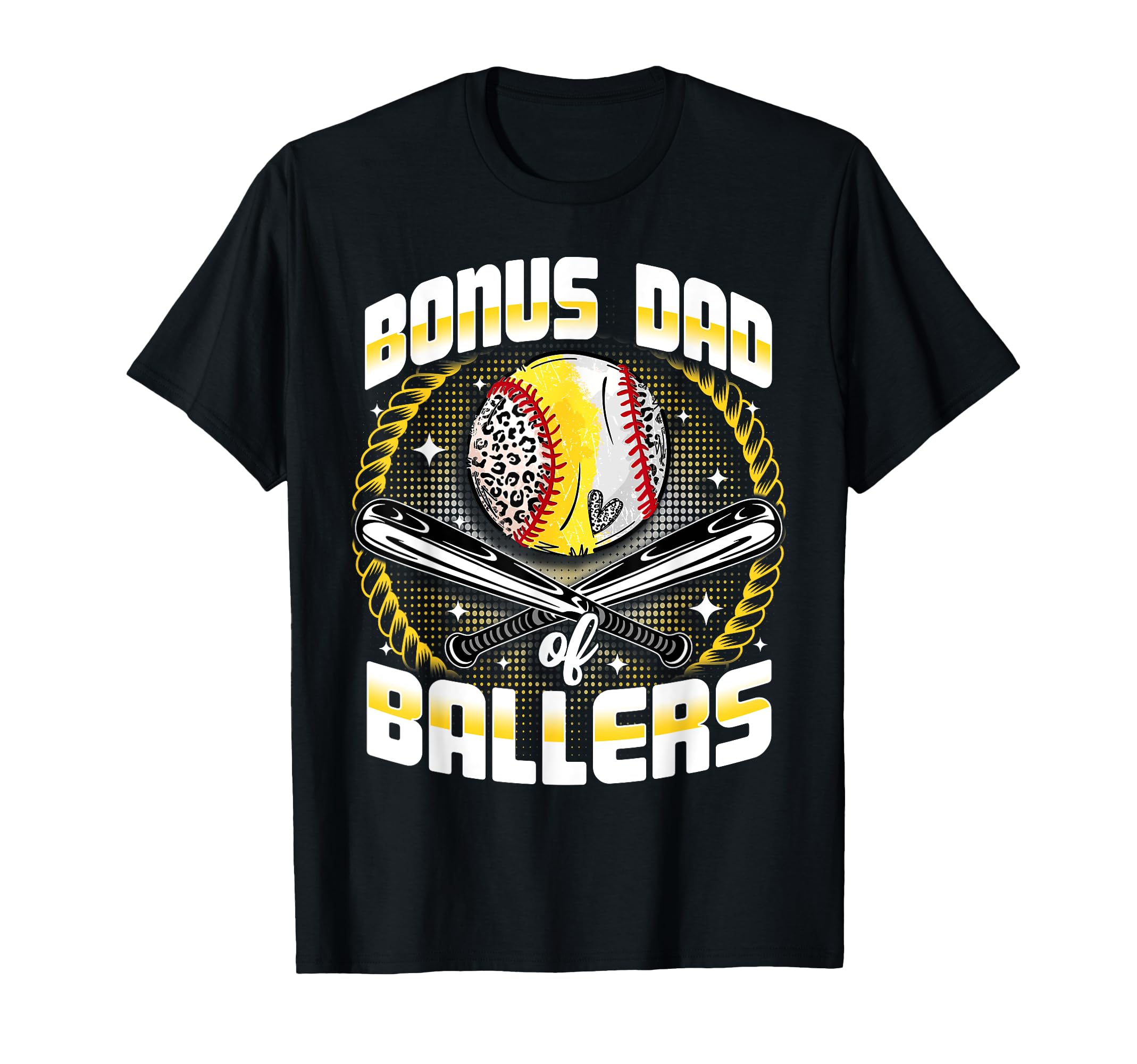 Baseball Softball Bonus Dad Ballers T-Shirt - Minimalist Print for Adults - T-Shirt, Sweatshirt, Hoodie