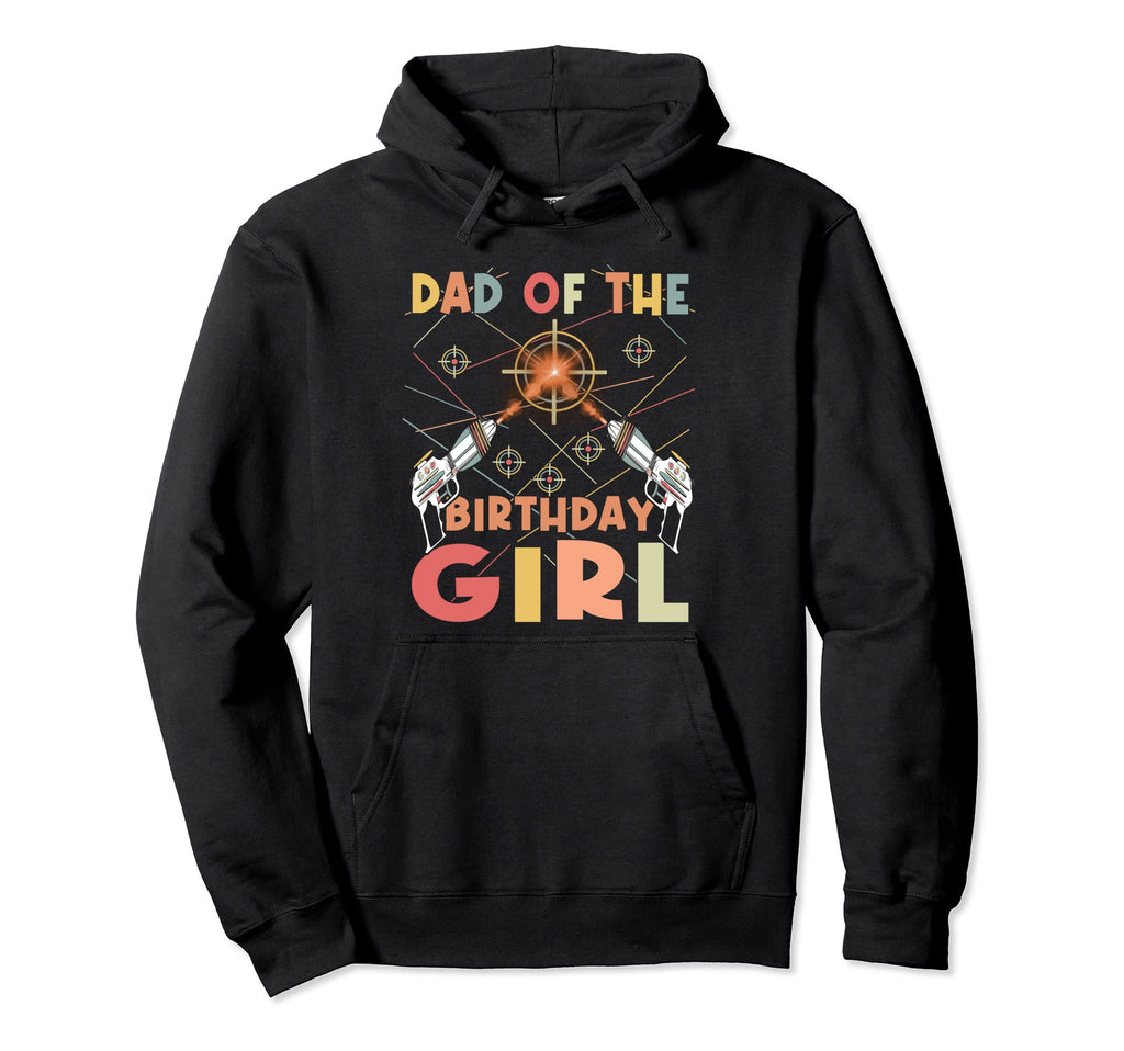 Lasertag Birthday Laser Tag Dad Hoodie - Minimalist Print Men Women - T-Shirt, Sweatshirt, Hoodie