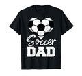 Soccer Dad Heart Funny Heartfelt Love T-Shirt - Novelty Apparel Unisex - T-Shirt, Sweatshirt, Hoodie