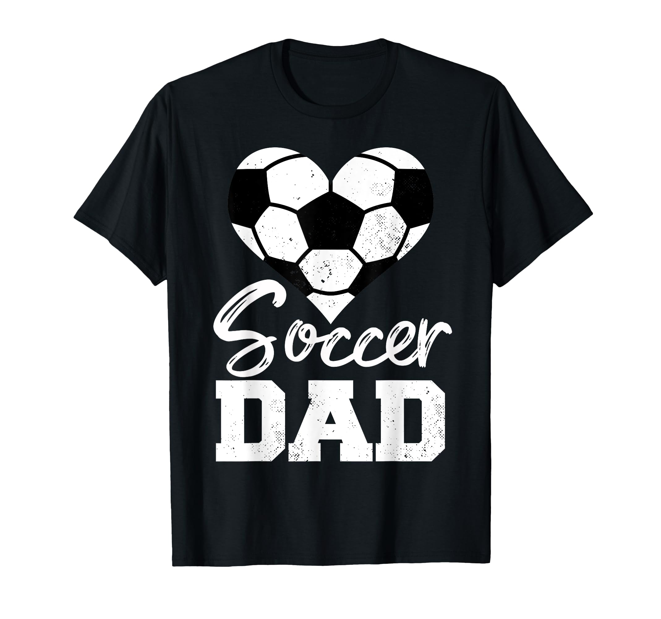 Soccer Dad Heart Funny Heartfelt Love T-Shirt - Novelty Apparel Unisex - T-Shirt, Sweatshirt, Hoodie