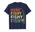Fishing Here Fishy Bass Fish Dad Funny T-Shirt - Trendy Graphic Unisex - T-Shirt, Sweatshirt, Hoodie