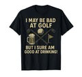 Golf And Beer Joke Dad Funny Fathers T-Shirt - Custom Art Print for Adults - T-Shirt, Sweatshirt, Hoodie