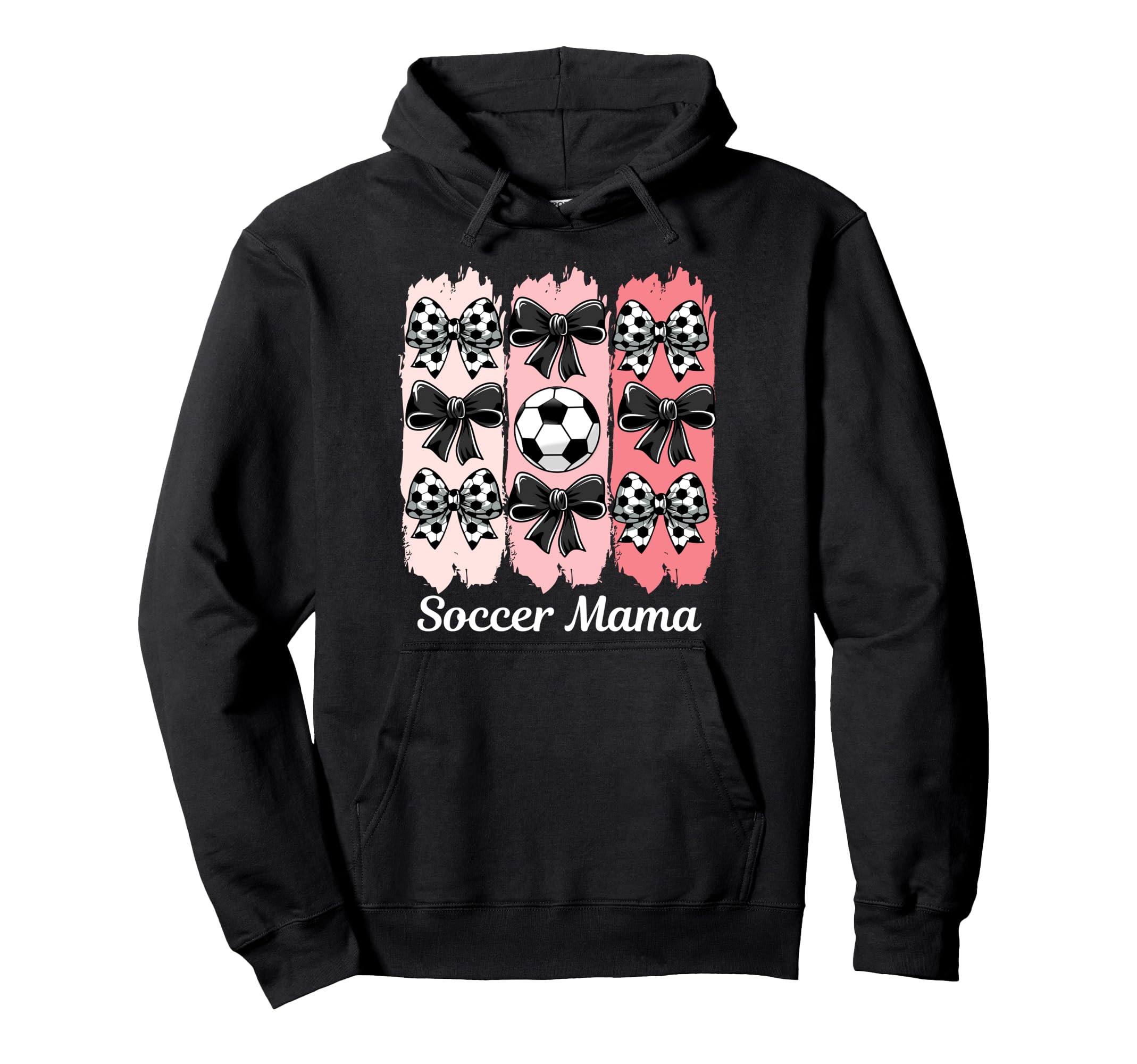 Soccer Mama Coquette Bow Soccer Mom Hoodie - Novelty Apparel Men Women - T-Shirt, Sweatshirt, Hoodie
