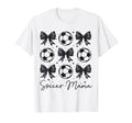 Soccer Mama Coquette Bow Soccer Mom T-Shirt - Custom Art Print Unisex - T-Shirt, Sweatshirt, Hoodie