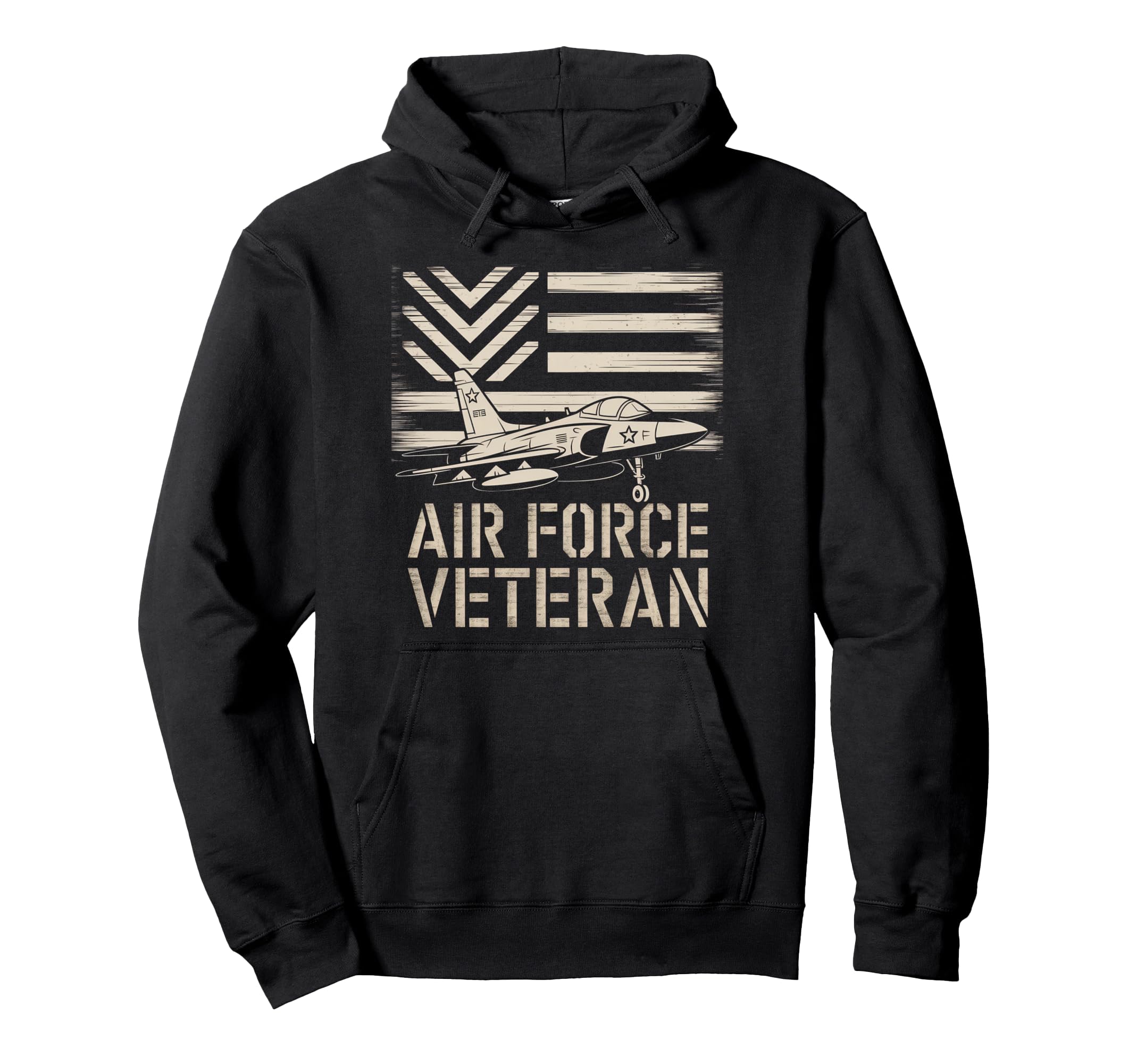 Air Force Veteran Us American Flag Hoodie - Casual Everyday Wear Unisex - T-Shirt, Sweatshirt, Hoodie