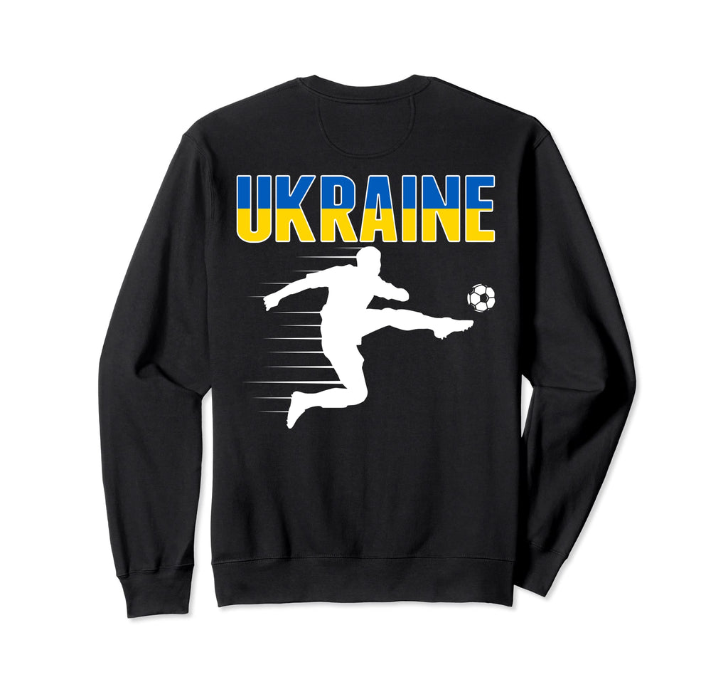 Ukraine Soccer Fans Jersey Ukrainian Sweatshirt - Graphic Print for Adults - T-Shirt, Sweatshirt, Hoodie
