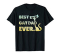 Funny Best Cat Dad Ever Cat Sunglasses T-Shirt - Minimalist Print Unisex - T-Shirt, Sweatshirt, Hoodie