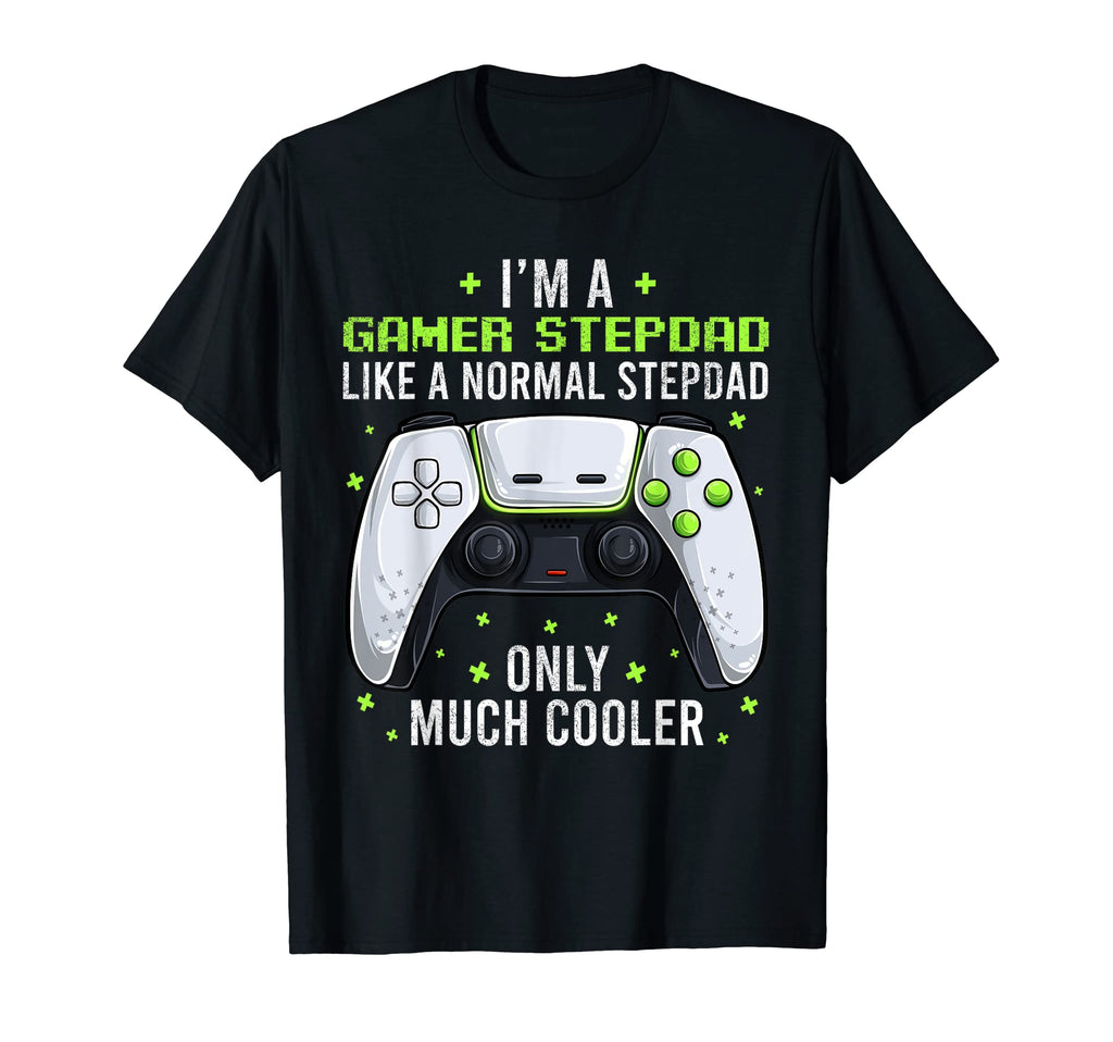 Mens Gamer Stepdad Gaming Fathers T-Shirt - Aesthetic Graphic for Adults - T-Shirt, Sweatshirt, Hoodie
