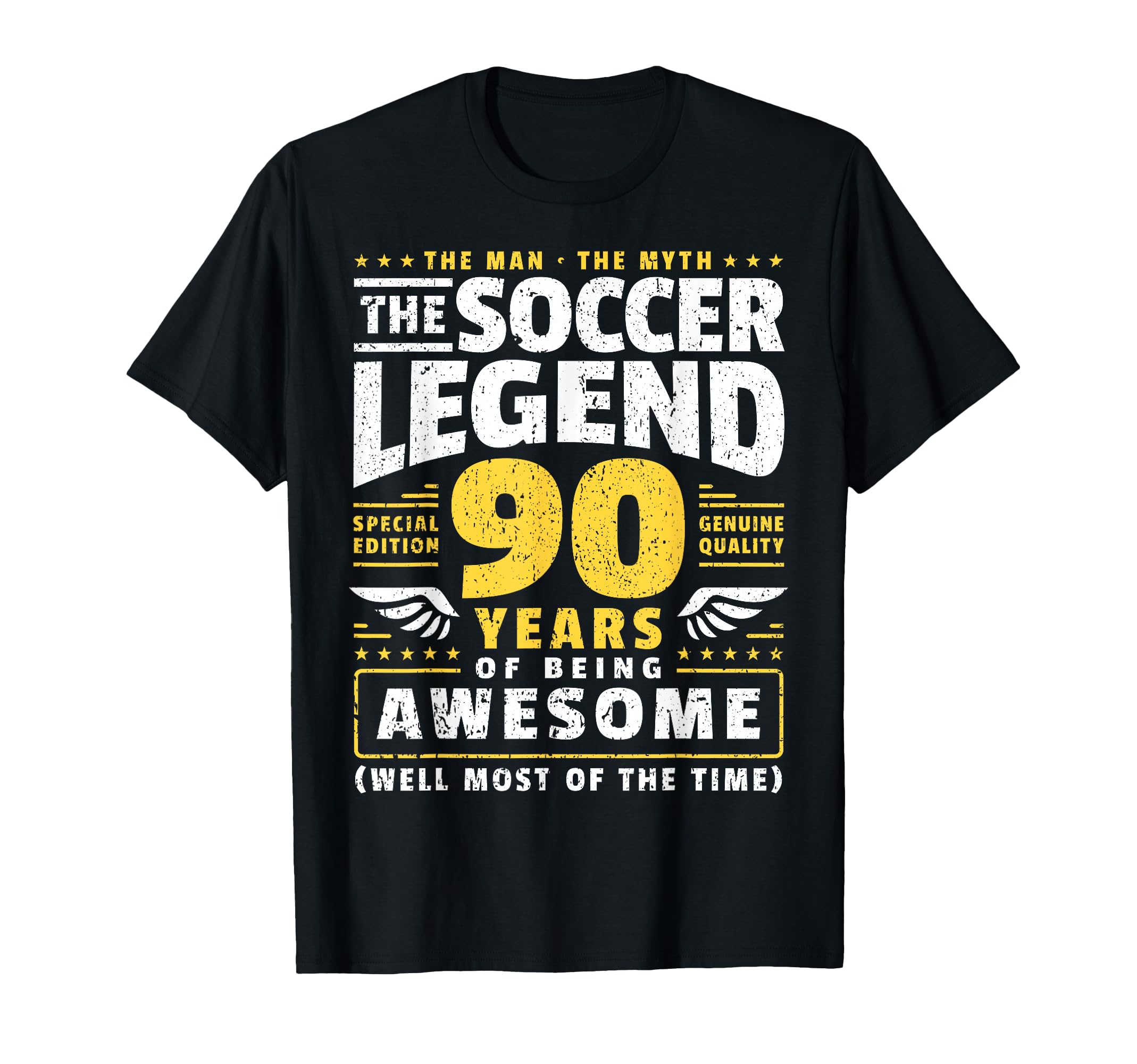 90Th Birthday Soccer Player 90 Years T-Shirt - Custom Art Print Men Women - T-Shirt, Sweatshirt, Hoodie