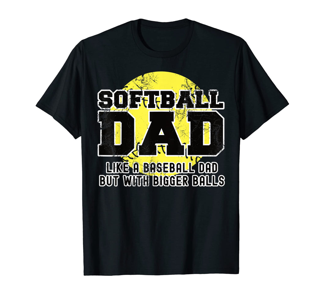 Funny Softball Dad Usa Flag Like T-Shirt - Streetwear Style Men Women - T-Shirt, Sweatshirt, Hoodie