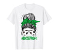 Messy Bun Soccer Mom Glasses Game T-Shirt - Casual Everyday Wear Unisex - T-Shirt, Sweatshirt, Hoodie