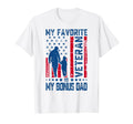 My Favorite Veteran Is My Bonus Dad T-Shirt - Custom Art Print Men Women - T-Shirt, Sweatshirt, Hoodie
