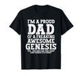 Dad Genesis Personalized Name Funny T-Shirt - Streetwear Style Unisex - T-Shirt, Sweatshirt, Hoodie