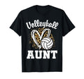 Leopard Heart Volleyball Auntie Hoodie - Custom Art Print Unisex - T-Shirt, Sweatshirt, Hoodie
