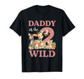 Daddy Two Wild Zoo 2Nd Birthday Safari T-Shirt - Graphic Print Unisex - T-Shirt, Sweatshirt, Hoodie