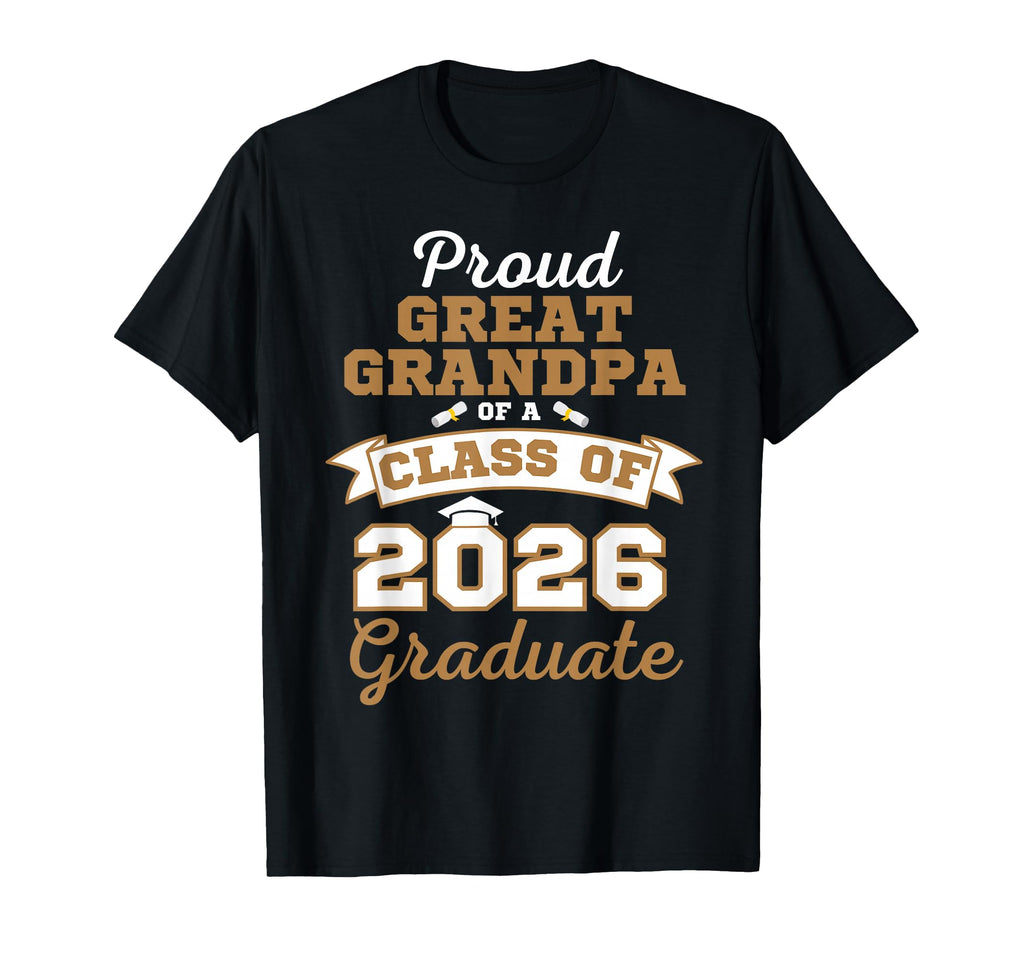 Proud Great Grandpa Class 2026 T-Shirt - Custom Art Print Men Women - T-Shirt, Sweatshirt, Hoodie