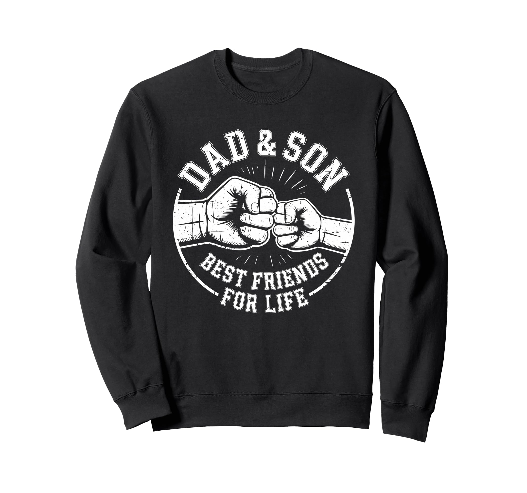 Dad And Son Best Friends Life Matching Sweatshirt - Graphic Print Unisex - T-Shirt, Sweatshirt, Hoodie