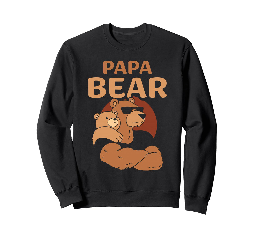 Papa Bear Bears Animal Pun Lover Dad Sweatshirt - Trendy Graphic Men Women - T-Shirt, Sweatshirt, Hoodie