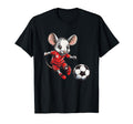 Pet Mouse Animals Soccer Player T-Shirt - Minimalist Print for Adults - T-Shirt, Sweatshirt, Hoodie