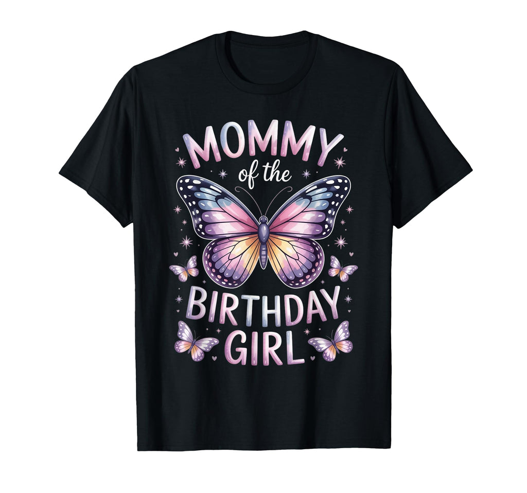Mommy Birthday Butterfly Family Matching T-Shirt - Aesthetic Graphic Unisex - T-Shirt, Sweatshirt, Hoodie