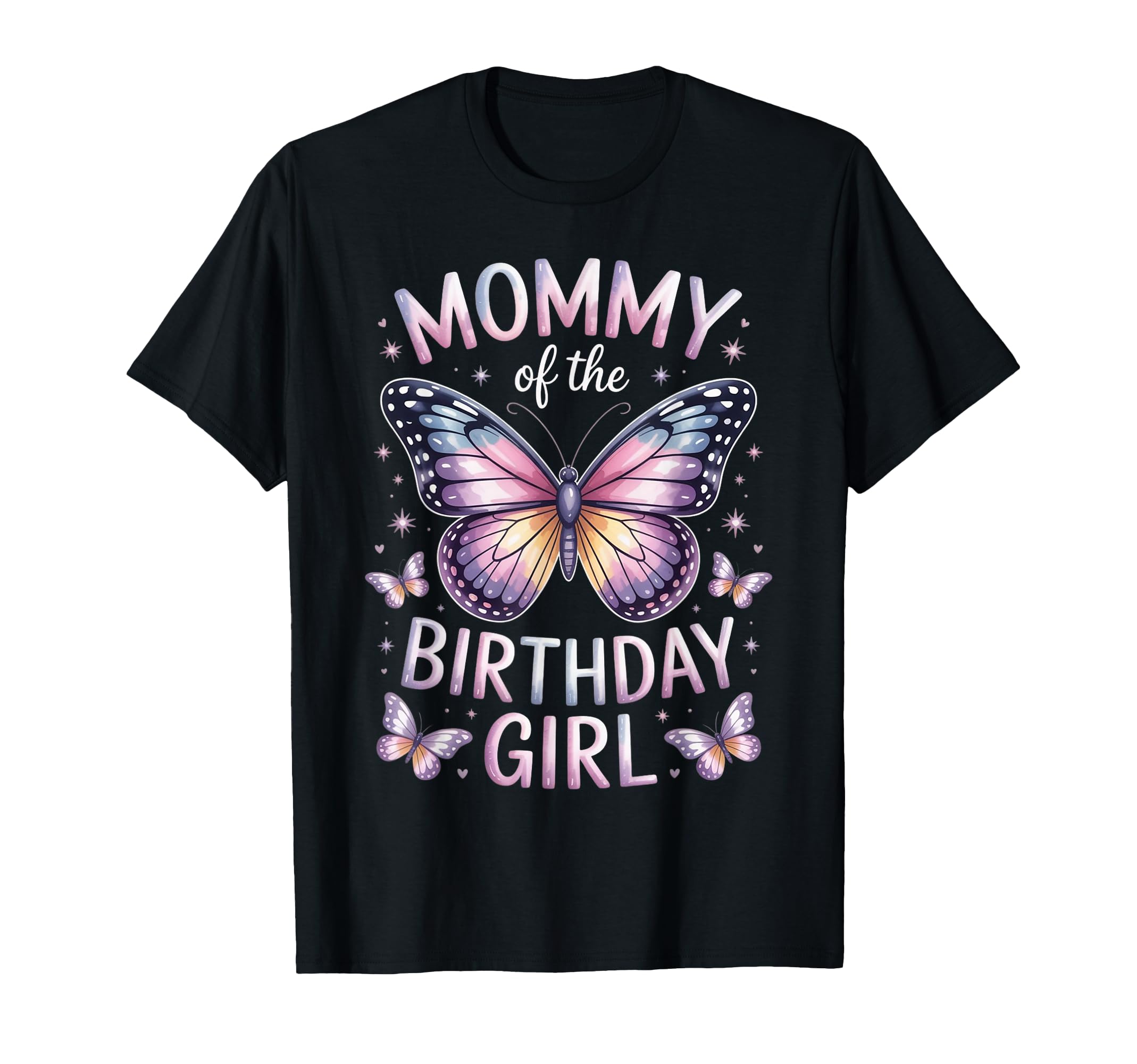 Mommy Birthday Butterfly Family Matching T-Shirt - Aesthetic Graphic Unisex - T-Shirt, Sweatshirt, Hoodie