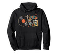 Old School Og Hip Hop Vinyl Cds Hoodie - Casual Everyday Wear Men Women - T-Shirt, Sweatshirt, Hoodie