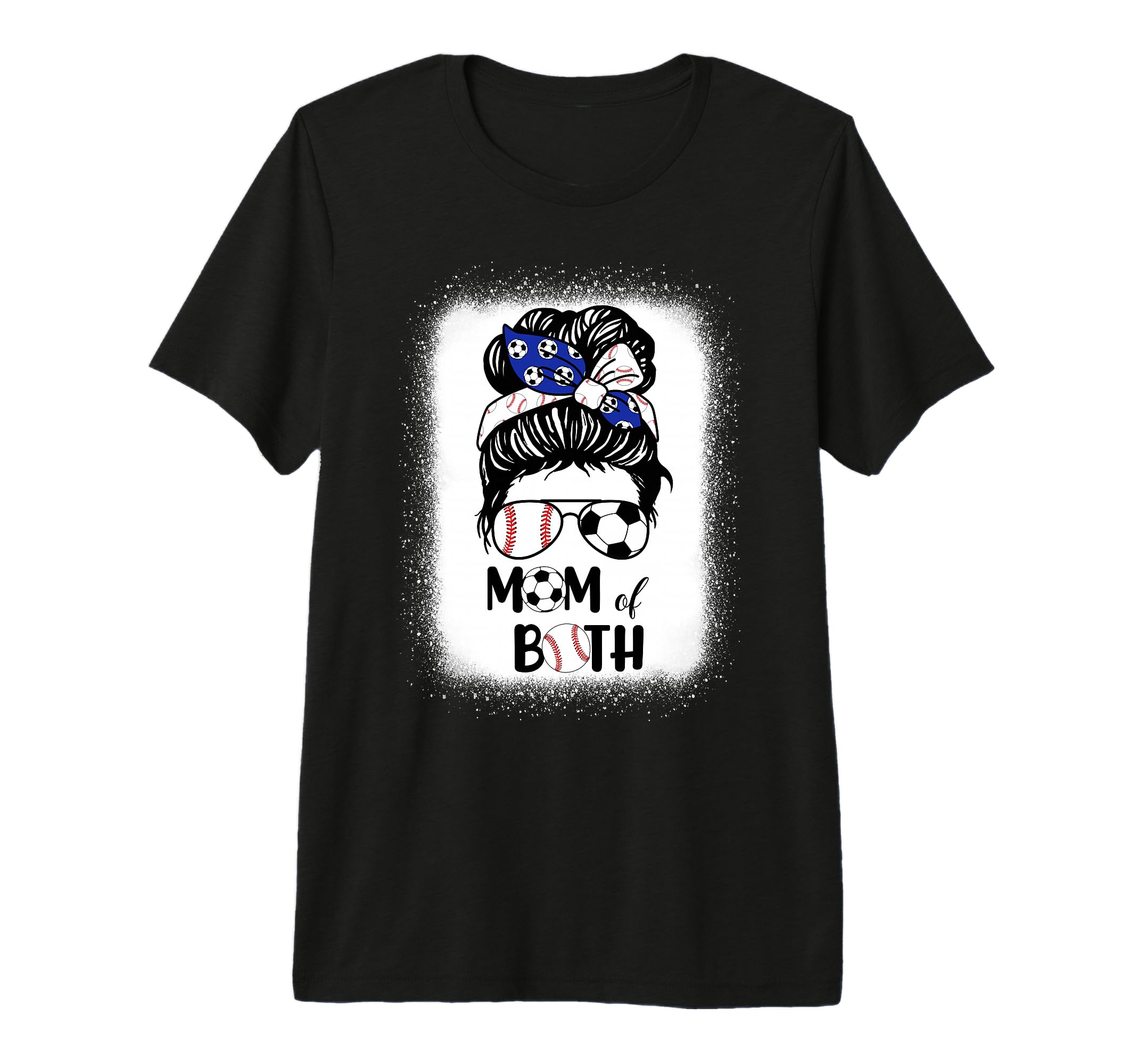 Messy Bun Soccer Mom Baseball Mom T-Shirt - Novelty Apparel for Adults - T-Shirt, Sweatshirt, Hoodie
