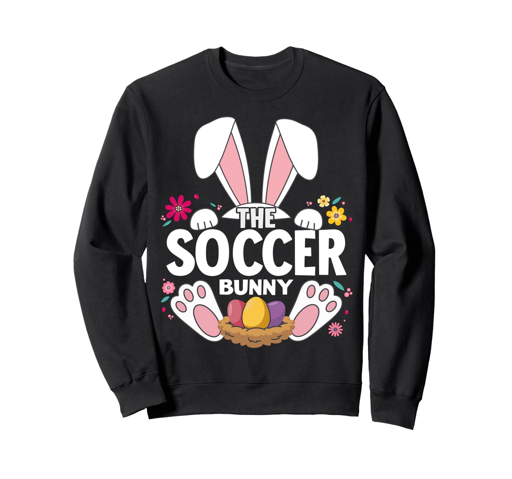 Matching Easter Soccer Bunny Sweatshirt - Fun Novelty Design for Adults - T-Shirt, Sweatshirt, Hoodie
