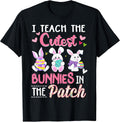 Easter Teacher Gifts I Teach The Cutest Bunnies in - Adult & Kids T-Shirts, Sweatshirts & Hoodies apparel design preview 1