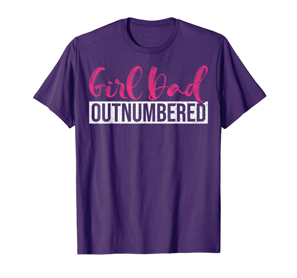 Dad Outnumbered Dad Outnumbered T-Shirt - Unique Graphic Unisex - T-Shirt, Sweatshirt, Hoodie