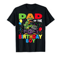 Dad Birthday Dinosaur T Rex Monster Truck T-Shirt - Novelty Apparel Unisex - T-Shirt, Sweatshirt, Hoodie