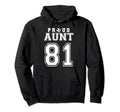 Number 81 Custom Proud Soccer Futbol Hoodie - Graphic Print for Adults - T-Shirt, Sweatshirt, Hoodie